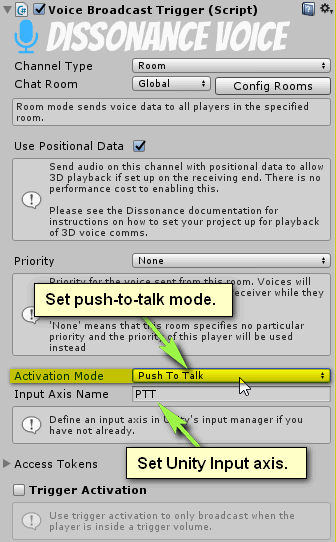 Configure PTT Mode