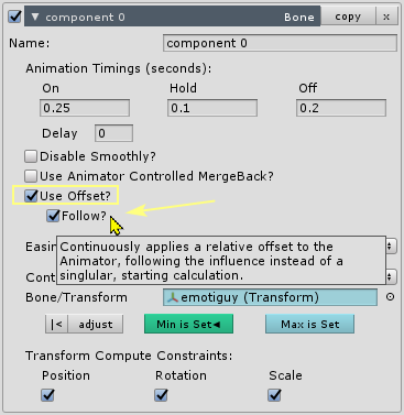 EmoteR Bone Offset Follow
